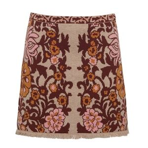 NWT Cara Cara Lindy Skirt in Bogata Scarf Blush - Medium